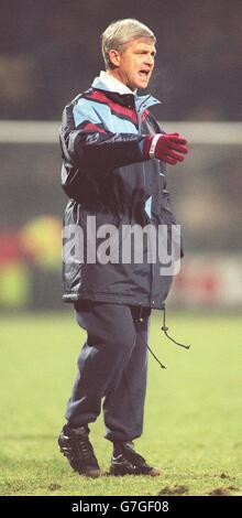 Calcio ... F.A. Tazza 3 ° round ... Notts County -v- Aston Villa. Brian Little Manager, Aston Villa Foto Stock