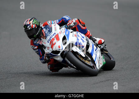 Motor Sport - 2014 MCE Insurance British Superbike Championship - Round 5 - Brands Hatch. John Hopkins, Suzuki - Tyco Suzuki Foto Stock