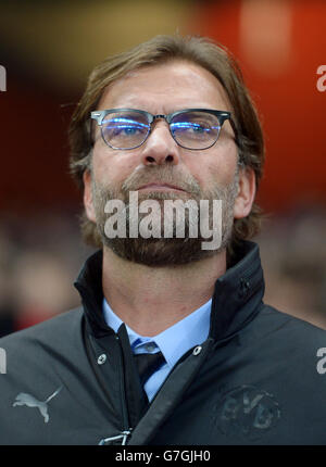 Calcio - UEFA Champions League - Gruppo D - Arsenal / Borussia Dortmund. Borussia Dortmund manager Jurgen Klopp Foto Stock