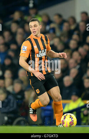 Calcio - Barclays Premier League - Everton v Hull City - Goodison Park. James Chester, Hull City Foto Stock