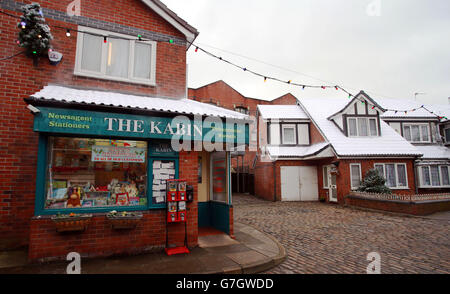 Natale in Coronation Street - Manchester Foto Stock