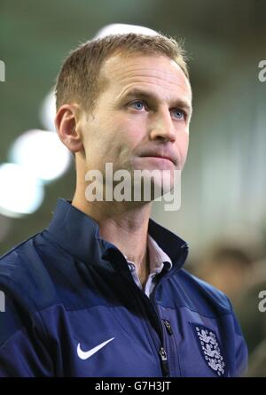 DaN Ashworth, Direttore fa di Elite Development, durante il briefing sui media della fa al St. Georges Park di Burton-upon-Trent. Foto Stock