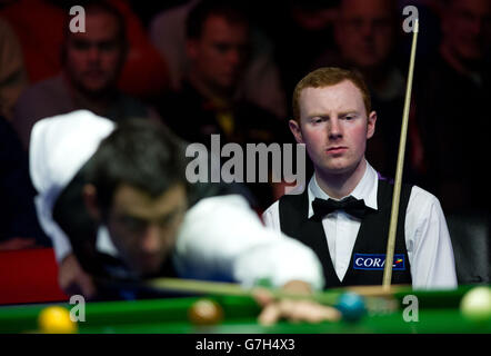 Snooker - 2014 Coral UK Championship - Day Eleven - Barbican Center. Anthony McGill durante la sua partita contro Ronnie o'Sullivan durante il Coral UK Championship 2014 al Barbican Center di York. Foto Stock