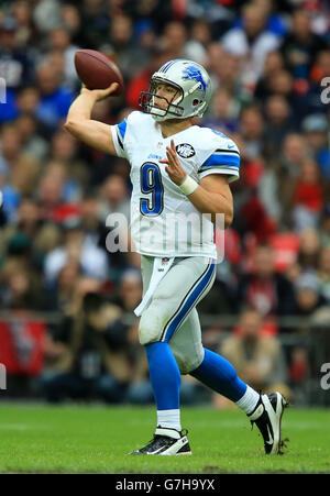 Football americano - NFL International Series 2014 - Detroit Lions v Atlanta Falcons - Wembley Stadium Foto Stock