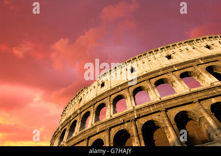 Colosseo, Roma, Lazio, l'Italia, Europa Foto Stock