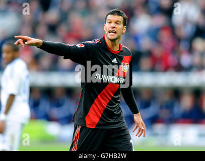 Michael Ballack della Bundesliga football club Bayer Leverkusen, match tra Bayer Leverkusen 0 - Schalke 04 1, BayArena Foto Stock