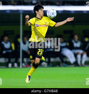 Shinji Kagawa, BVB, calcio, la UEFA Champions League, Borussia Dortmund - Arsenal F.C. 1:1, Signal Iduna Park di Dortmund Foto Stock