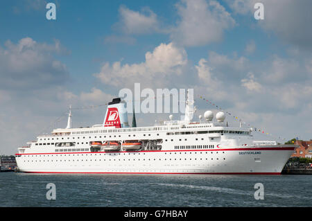 MS Deutschland, crociera, Travemuende, Mar Baltico, Schleswig-Holstein, PublicGround Foto Stock