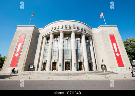 Vista esterna del Teatro Volksbuhne in Mitte Berlino Germania Foto Stock