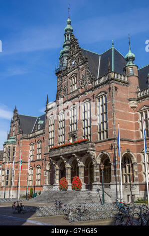 Edificio principale dell'Università di Groningen nei Paesi Bassi Foto Stock