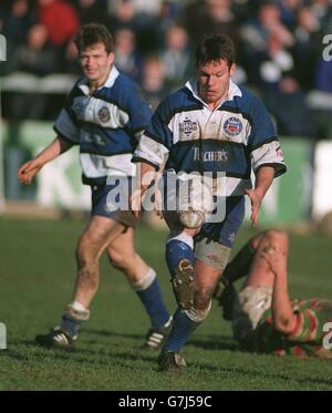 Rugby Union .Pilkington Cup. Bagno e Leicester. Sabbiatrici Ian, bagno Foto Stock