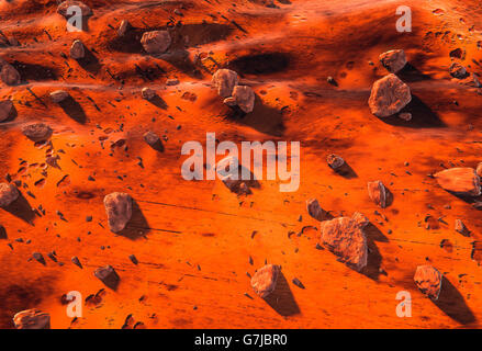 La superficie di Marte, suolo marziano Foto Stock