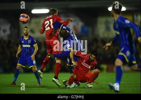 Calcio - FA Cup - Terzo Round - AFC Wimbledon V Liverpool - Il Cherry Red Records Stadium Foto Stock