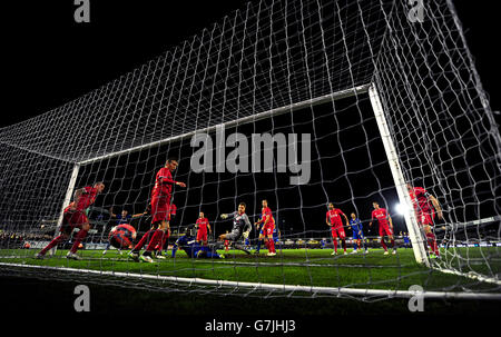 Calcio - FA Cup - Terzo Round - AFC Wimbledon V Liverpool - Il Cherry Red Records Stadium Foto Stock