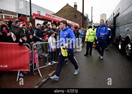 Calcio - FA Cup - Terzo Round - Brentford v Brighton e Hove Albion - Griffin Park Foto Stock