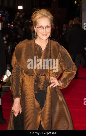 Into the Woods Screening - Londra. Meryl Streep partecipa allo screening di gala britannico di into the Woods al Curzon Mayfair, Londra. Foto Stock