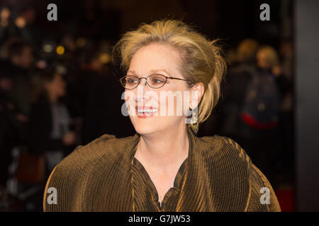 Meryl Streep partecipa alla proiezione di gala britannica di Into the Woods al Curzon Mayfair, Londra. PREMERE ASSOCIAZIONE foto. Data immagine: Mercoledì 7 gennaio 2015. Il credito fotografico dovrebbe essere: Dominic Lipinski/PA Wire Foto Stock