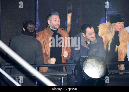 Dane Bowers durante il lancio di Celebrity Big Brother all'inizio dell'ultima serie del programma Channel 5 presso gli Elstree Studios di Borehamwood. PREMERE ASSOCIAZIONE foto. Data foto: Mercoledì 7 gennaio 2015. Il credito fotografico deve essere: Ian West/PA Wire Foto Stock