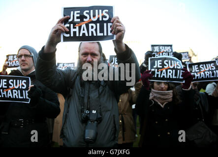 Charlie Hebdo magazine le riprese Foto Stock