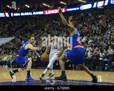 Basket NBA - Global Games - New York Knicks v Milwaukee Bucks - O2 Arena Foto Stock