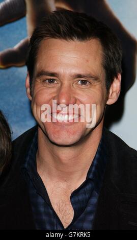Lemony Snicket's UNA serie di eventi sfortunati UK Premiere - UCI Empire - Leicester Square. Stella del film Jim Carrey. Foto Stock