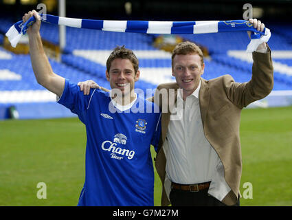 James Beattie unisce Everton FC - Goodison Park Foto Stock