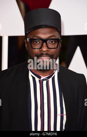 Will.i.am in arrivo all' 87th Academy Awards tenutosi al Dolby Theatre di Hollywood, Los Angeles, CA, USA, febbraio 22, 2015. Foto Stock