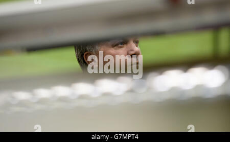 Ed Balls visita a Bedford Foto Stock