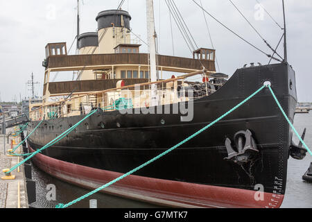 Estone museo marittimo alloggiato in un vecchio icebreaker nella baia di Tallinn, Estonia, Baltico, Europa UE Foto Stock