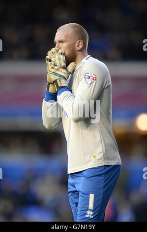 Calcio - Sky Bet Championship - Birmingham City / Norwich City - St Andrew's. John Ruddy, portiere della città di Norwich Foto Stock