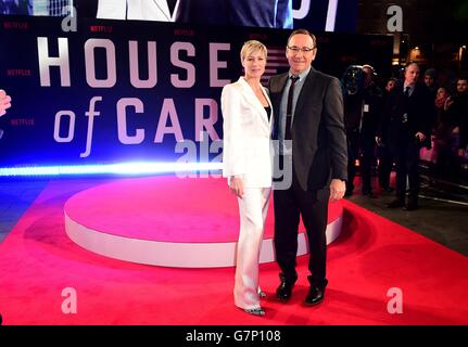 Casa delle Carte - Stagione 3 Premiere - Londra Foto Stock