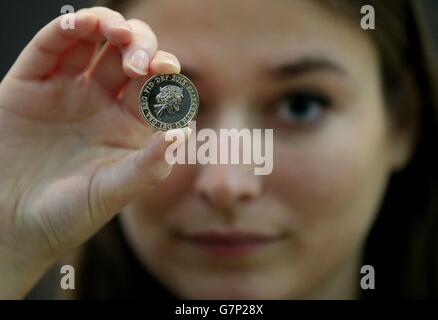 Nuovo royal coin ritratto svelato Foto Stock