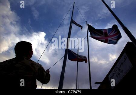 RAF Hercules Crash in Iraq Foto Stock