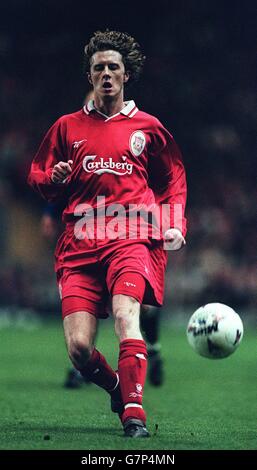 Calcio - Coppa del vincitore europea - Quarta finale - seconda tappa - Liverpool v SK Brann. Steve McManaman, Liverpool Foto Stock