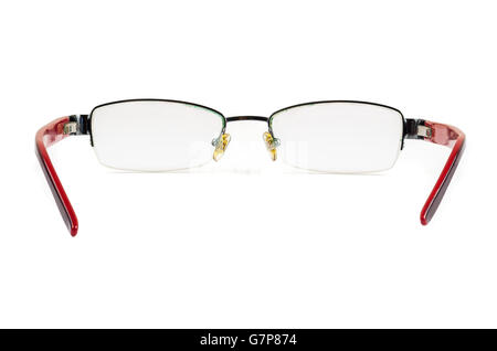 Womens bicchieri isolato su sfondo bianco con tracciato di ritaglio Foto Stock