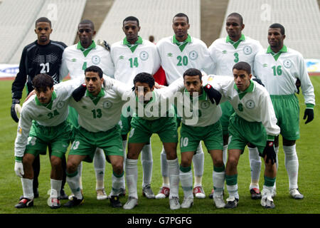 Calcio - International friendly - Ungheria / Arabia Saudita - Stadio Olimpico Ataturk. Gruppo di team Arabia Saudita Foto Stock