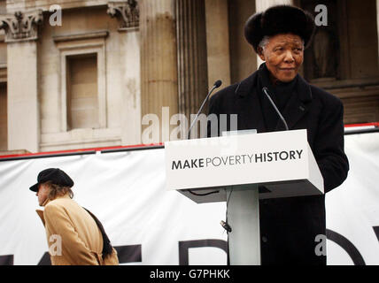 'Make la storia di povertà' evento - Trafalgar Square Foto Stock