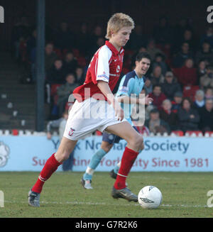 Calcio - Conferenza nazionale - York City v Aldershot Town - KitKat Crescent. Byron Webster di York City. Foto Stock