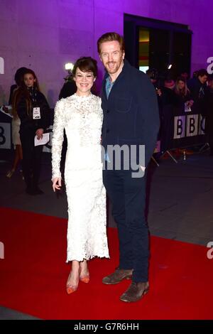 Damian Lewis ed Helen McCrory hanno partecipato al 25° anniversario della BBC Films alla BBC New Broadcasting House di Londra. Foto Stock