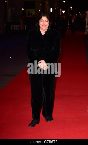 Ricevimento del 25° anniversario della BBC Films - Londra. Gurinder Chadha partecipa al ricevimento del 25° anniversario della BBC Films alla BBC New Broadcasting House, Londra. Foto Stock