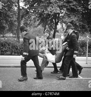 Protesta - Partito Comunista Guerra del Vietnam protesta - Trafalgar Square, Londra Foto Stock