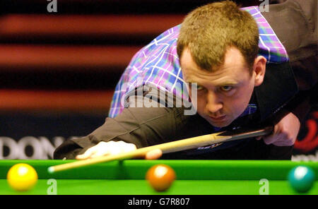 Snooker - i maestri 2005 - Secondo round - Mark Williams v Alan McManus - Wembley Conference Centre Foto Stock