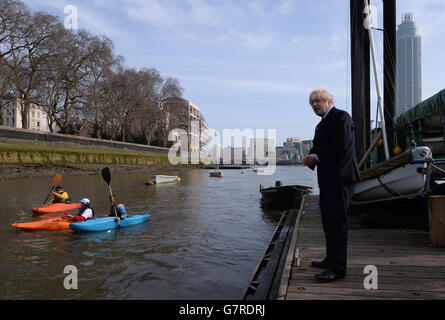 Boris lancia Londra Sport Foto Stock