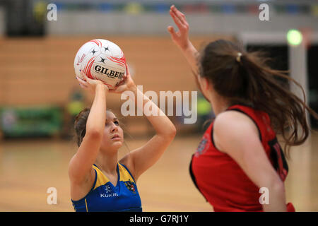 Netball - Netball in città - Scatola di rame Arena Foto Stock