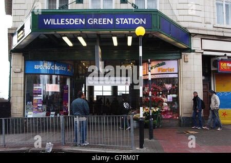 Willesden la stazione verde Foto Stock