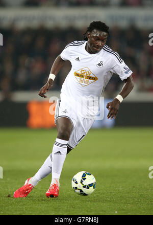 Calcio - Barclays Premier League - Swansea City / Liverpool - Liberty Stadium. Il Bafetimbi Gomis di Swansea City durante la partita della Barclays Premier League al Liberty Stadium di Swansea. Foto Stock