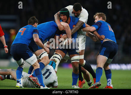 Rugby Union - 2015 RBS Sei Nazioni - Inghilterra v Francia - Stadio di Twickenham Foto Stock