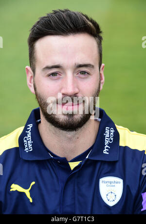 Cricket - 2015 Hampshire CCC Media Day - AGEAS Bowl. James vince dell'Hampshire Royals Foto Stock