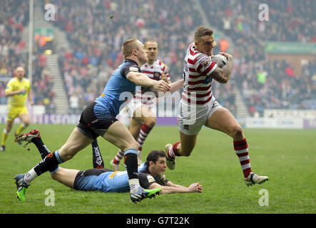 Rugby League - Utility prima Super League - Wigan Warriors v St Helens - DW Stadium Foto Stock