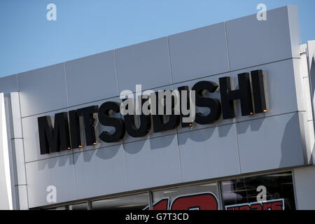 Mitsubishi concessionaria auto a Belleville, Ont., il 24 giugno 2016 Foto Stock